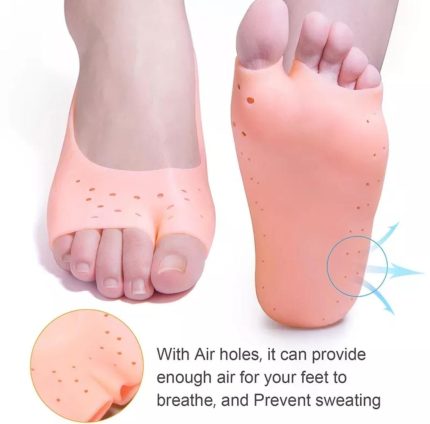 Silicon Feet Protector Socks Pair Air Hole Socks
