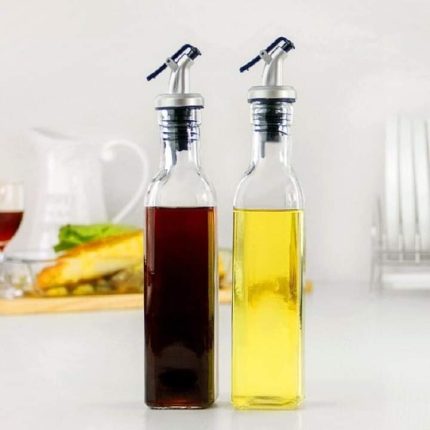 Transparent Glass Oil Bottle