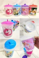 Children Cartoon Printed Mug With Airtight Lid 400 ML