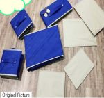 Foldable 3 Draws Fabric Storage Organizer