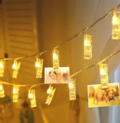 10 Clip Fairy Led Light - Photo Card Wall Clip Fairy Led String Light - Pack Of 10 Clips