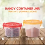 Pack of 2 Handy Jar Containers 1000ml/1200ml