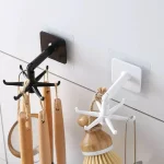 360 Degrees Rotated Kitchen Hooks Self Adhesive