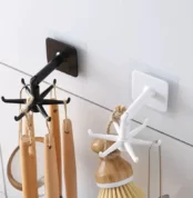 360 Degrees Rotated Kitchen Hooks Self Adhesive