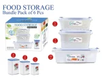 Pack Of 6 - Fresh Food Keeping Storage Bundle Pack