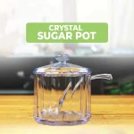 Crystal Sugar Pot With Spoon