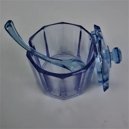 Crystal Sugar Pot With Spoon