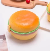 Round Burger Shape 3 layer Lunch Box.