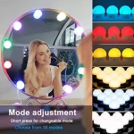 RGB - Colorful LED Mirror Lights Vanity (10 Bulbs)