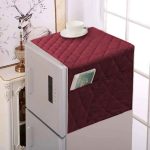 Quilted Refrigerator Cover With Side Pockets