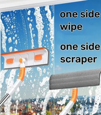 Window Cleaner Squeeze Mop Soft Microfiber Wiper