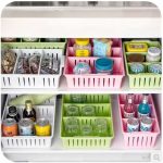 Multi-Purpose Adjustable Partition Drawer Storage Organizer Basket