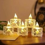 New Stylish Transparent Smokeless and Flameless Cell Operated Candle